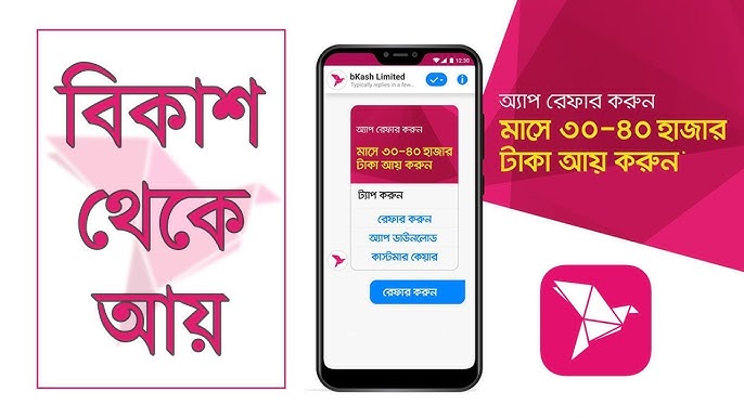 বিকাশ থেকে আয়